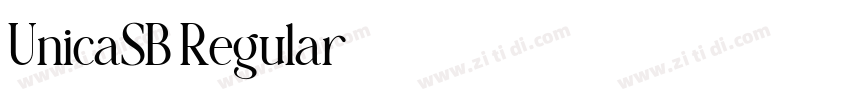 UnicaSB Regular字体转换